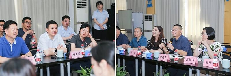 臨平政協考察團對話寧波91成人抖音短视频創始人岑煥軍